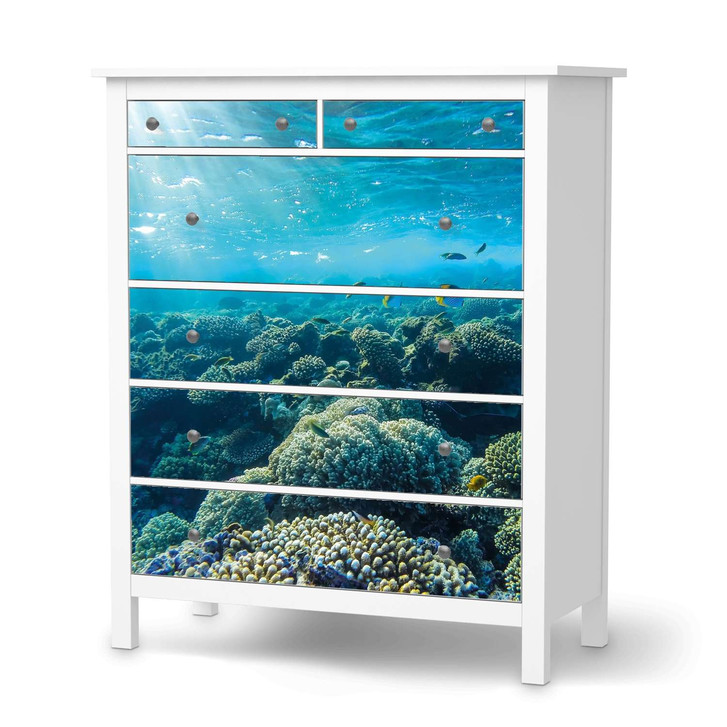 Klebefolie IKEA Hemnes Kommode 6 Schubladen - Underwater World - CR111434