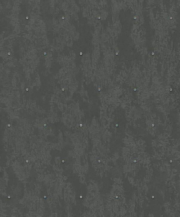 Vliestapete Betonoptik, Strasssteine Metalloptik Modern glänzend in Schwarz - WA473118