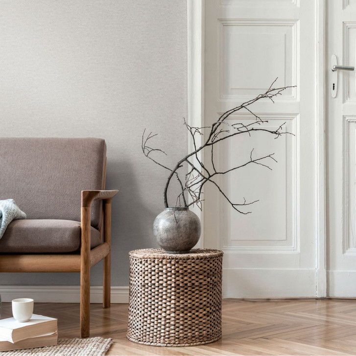 Strukturtapete in Putzoptik Hellbeige – Vliestapete einfarbig natürlich - WA459068