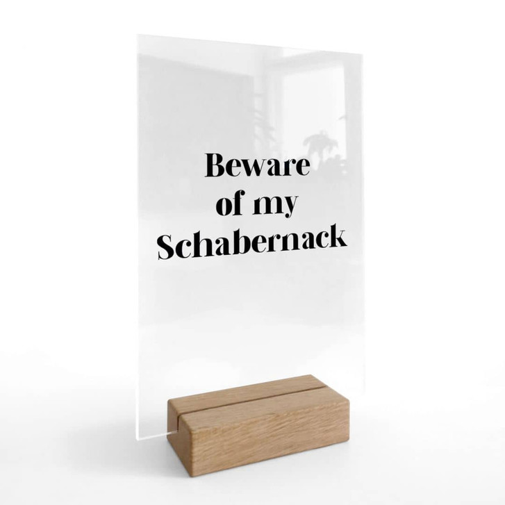 Tischaufsteller Beware of my Schabernack - WA479820