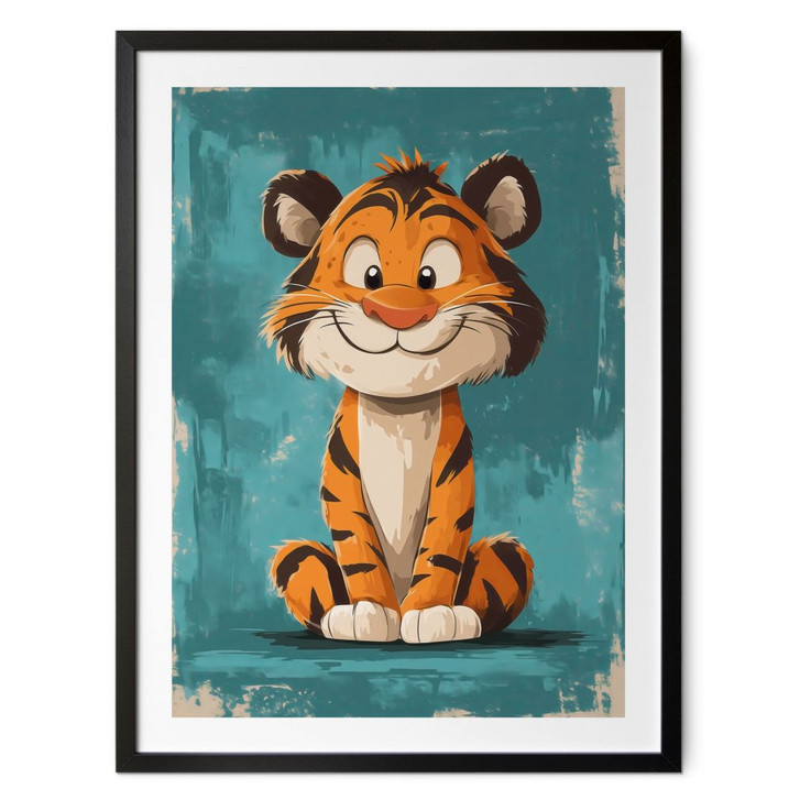 Poster für Kinder - Fröhliches Tigerbaby - Magnusson - WA437247