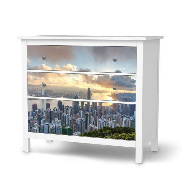 Möbelfolie IKEA Hemnes Kommode 3 Schubladen - Hong Kong - CR114744