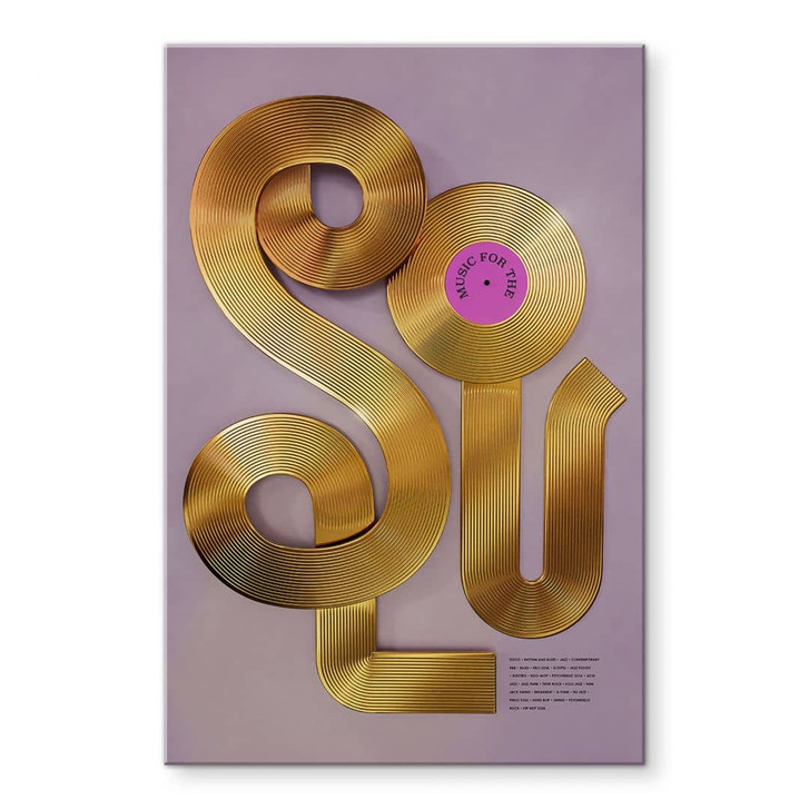 Acrylglasbild Soul trifft auf Vinyl - Musik für die Seele - Harrison - WA431141