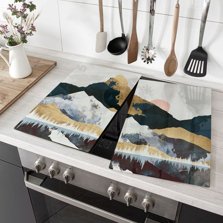 Herdabdeckplatte Reflektion einer Winterlandschaft - SpaceFrog Designs - WA425928