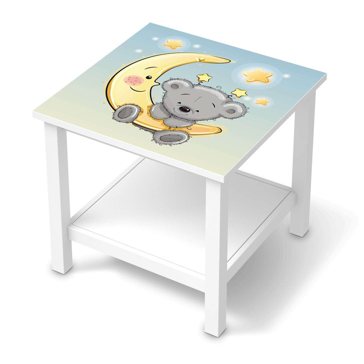 Möbel Klebefolie IKEA Hemnes Tisch 55x55cm - Teddy und Mond - CR113626