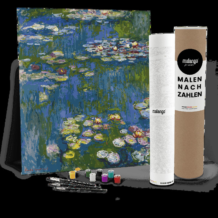 Malen nach Zahlen Leinwandbild - Monet - Seerosen - Water Lilies (1916) - WA447939