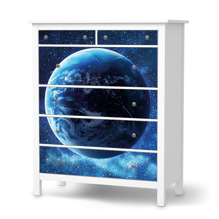 Klebefolie IKEA Hemnes Kommode 6 Schubladen - Planet Blue - CR111400