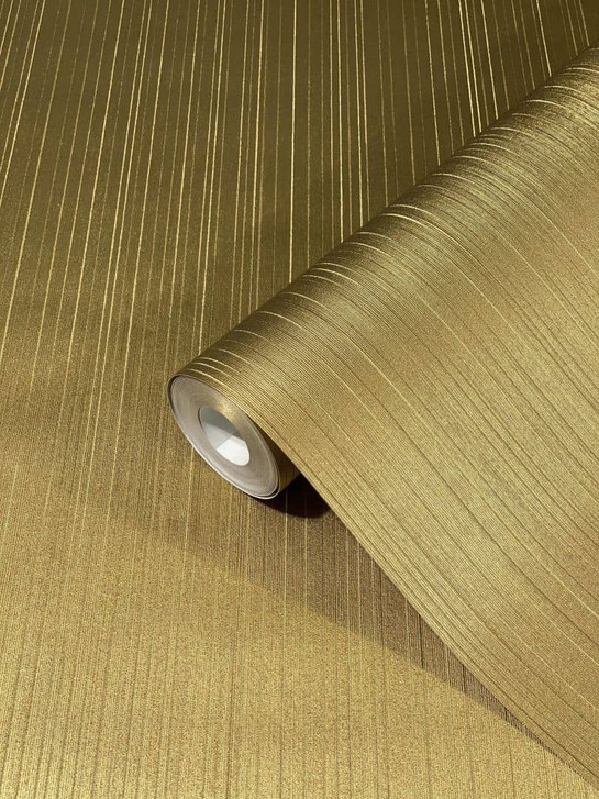 Vliestapete mit glänzenden feinen Streifen und Linien gold Streifen von Harald Glööckler - WA445913