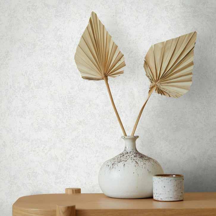 Vliestapete Weiss Betonoptik für Wohnzimmer Schlafzimmer Büro marburg Tapete - WA445207