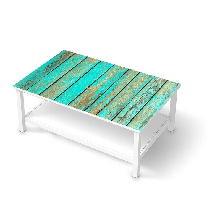 Möbelfolie IKEA Hemnes Tisch 118x75cm - Wooden Aqua - CR115037