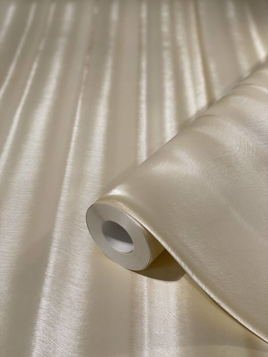 Vliestapete in Streifen mit Glanzeffekt beige Welle von Harald Glööckler - WA451043