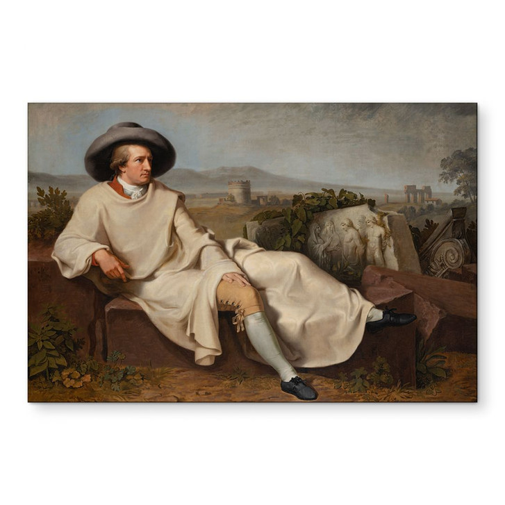 Wandbild Tischbein - Goethe in der römischen Campagna - Alu-Dibond - WA458604