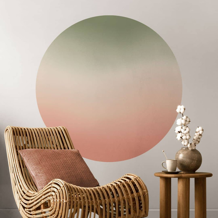 Wandtattoo Ombre - Wassermelone - Rund - WA430173