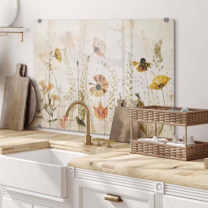 Spritzschutz Wilde Wiesenblumen im Sonnenlicht - Talen - WA433542