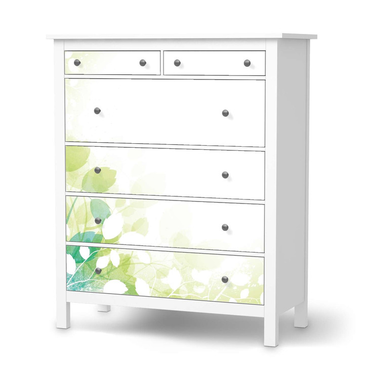 Klebefolie IKEA Hemnes Kommode 6 Schubladen - Flower Light - CR111354