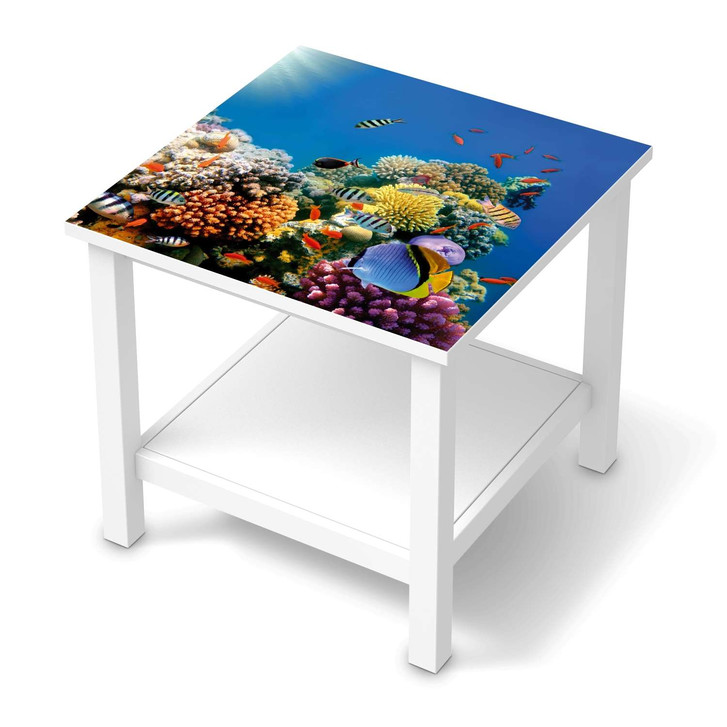 Möbel Klebefolie IKEA Hemnes Tisch 55x55cm - Coral Reef - CR113530