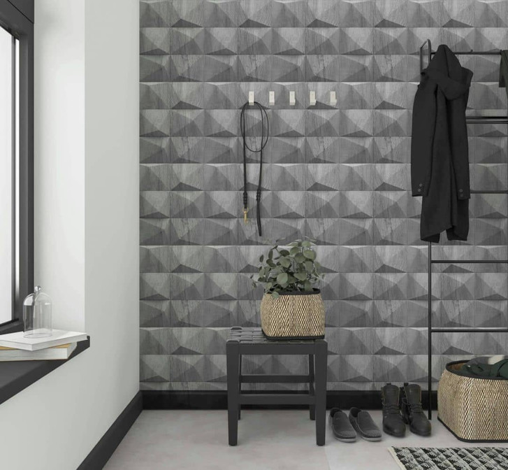 Vliestapete Grau Holzoptik für Wohnzimmer Schlafzimmer Büro marburg Tapete - WA450635