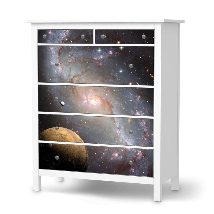 Klebefolie IKEA Hemnes Kommode 6 Schubladen - Milky Way - CR111386