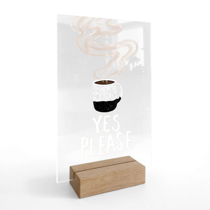 Tischaufsteller Heisse Tasse Kaffee am Morgen | Transparent - EMELIEmaria - WA464341