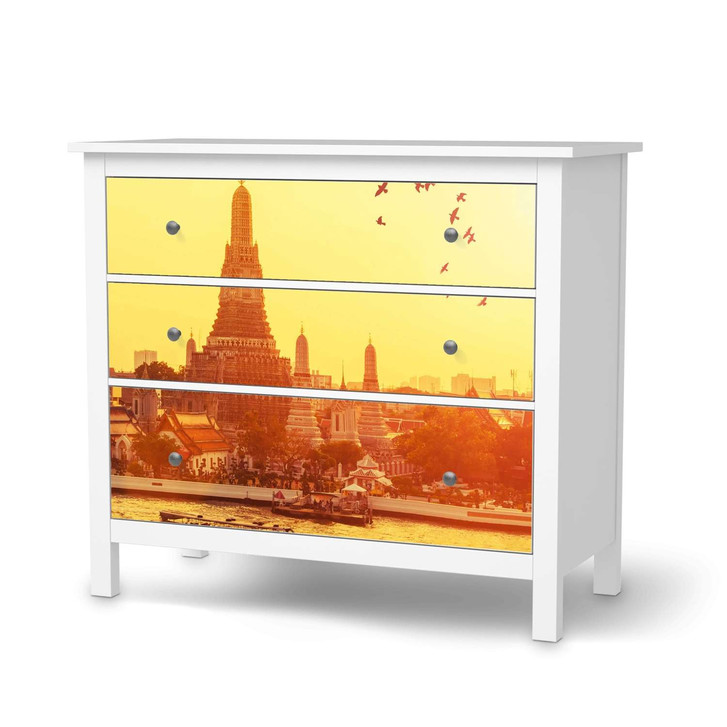 Möbelfolie IKEA Hemnes Kommode 3 Schubladen - Bangkok Sunset - CR114688