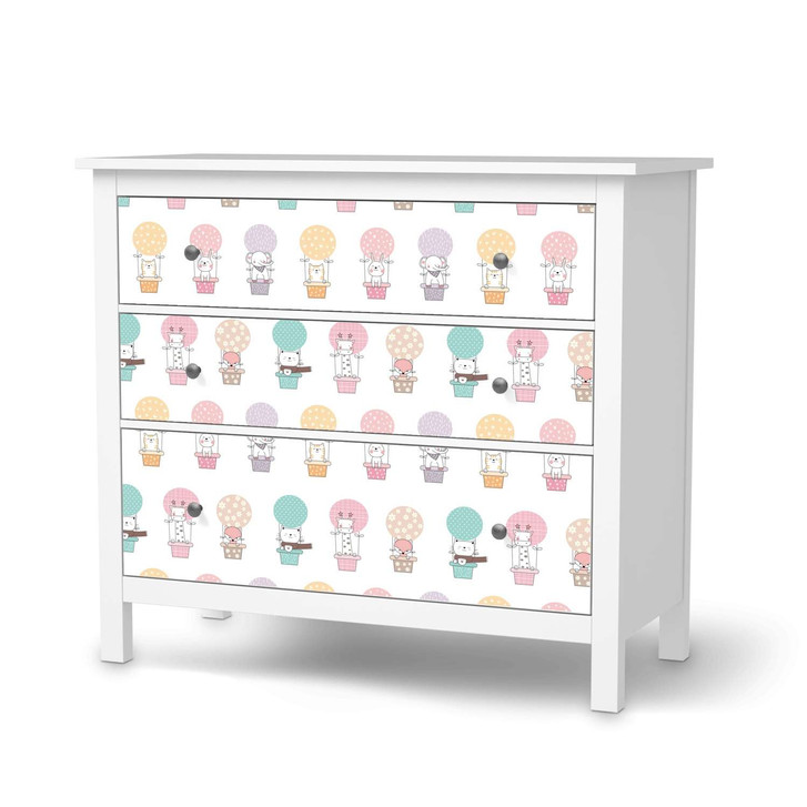 Möbelfolie IKEA Hemnes Kommode 3 Schubladen - Flying Animals - CR114722