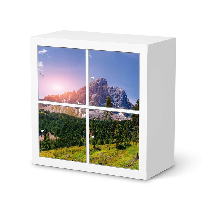 Möbelfolie IKEA Expedit Regal 4 Türen - Alpenblick - CR114486