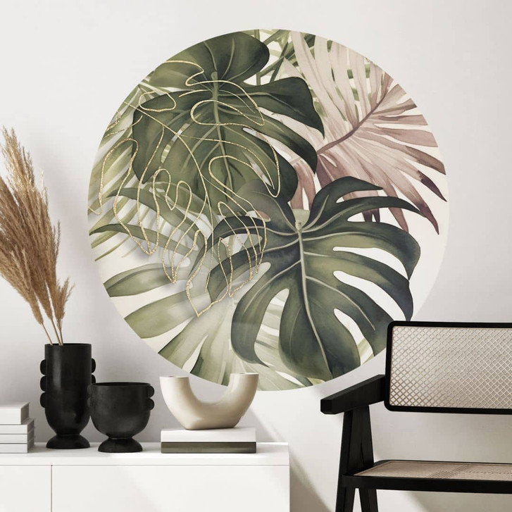 Wandtattoo Tropische Blätter Boho - Haase - Rund - WA429797