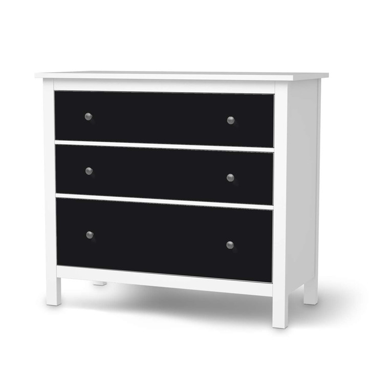 Möbelfolie IKEA Hemnes Kommode 3 Schubladen - Schwarz - CR114784