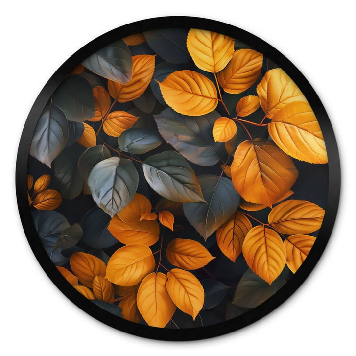 Natur Poster Leuchtende Blätterpracht im Herbst - Jaszke - Rund - WA456327