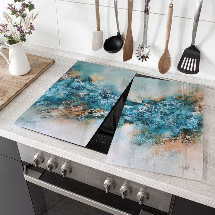 Herdabdeckplatte Abstrakte Eis Komposition - Fedrau - WA435653