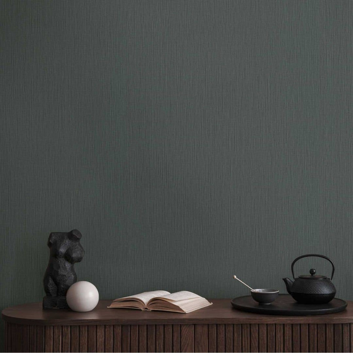 Unitapete Dunkelgrau - Vliestapete mit feiner Textur in moderner Optik - WA458976