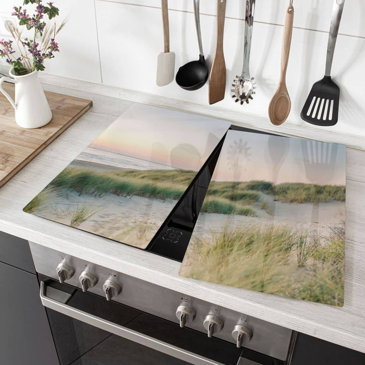 Herdabdeckplatte Dünen an der holländischen Küste - Zwart - WA425905