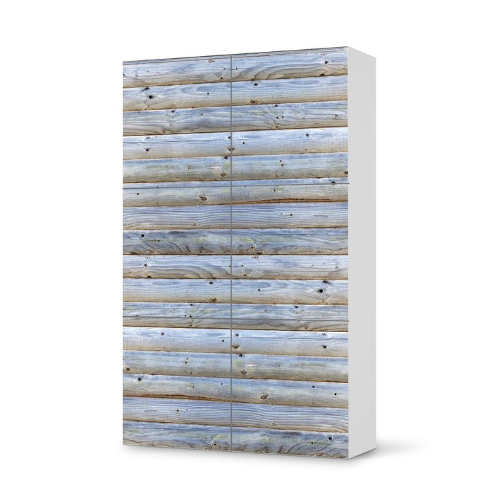 Möbel Klebefolie IKEA Besta Schrank 6 Türen (hoch) - Greyhound - CR113360