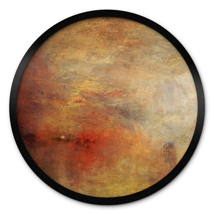 Poster Turner - Sonnenuntergang über einem See - Rund - WA460311