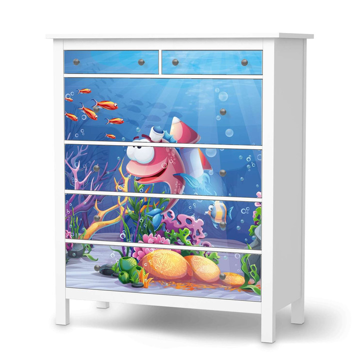 Klebefolie IKEA Hemnes Kommode 6 Schubladen - Bubbles - CR111335