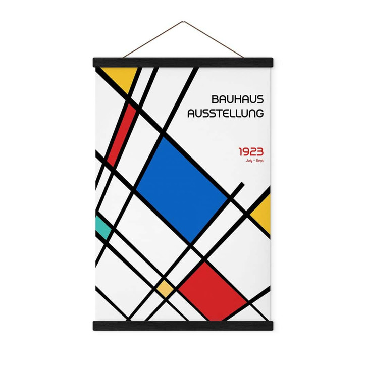 Stoffbild Retro Bauhaus Ausstellung 1923 - Retrodrome - WA474082