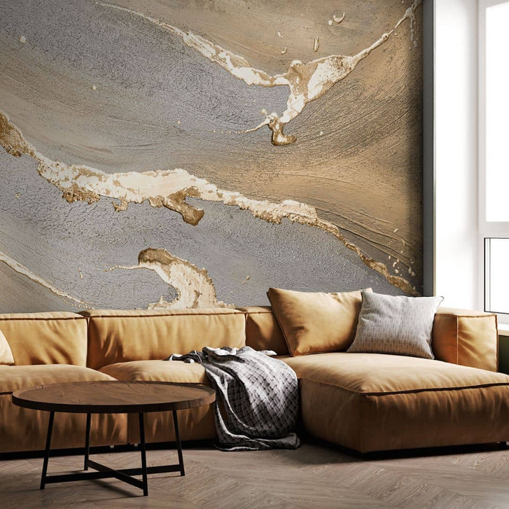 Fototapete Abstrakte Kunst - Goldener Sand - Purina-Purite - WA423980