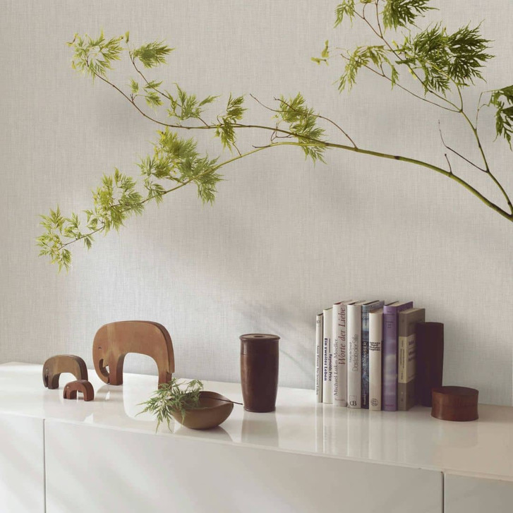 Vliestapete mit leicht strukturiertem Uni greige Struktur - WA444709