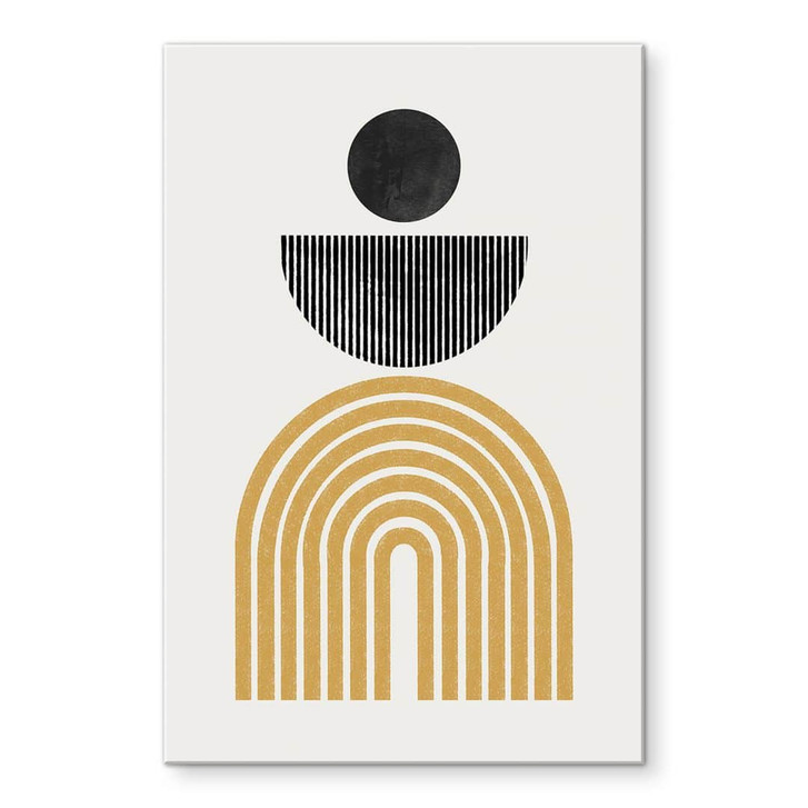 Acrylglasbild Abstrakte Komposition mit Kreis und Halbbogen - The Miuus Studio - WA421137