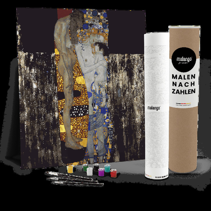 Malen nach Zahlen Leinwandbild - Klimt - Die drei Lebensalter - WA447913