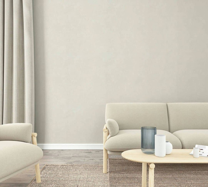 Vliestapete Beige Uni für Wohnzimmer Schlafzimmer Küche marburg Tapete - WA445175