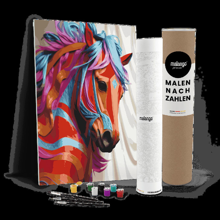 Malen nach Zahlen Leinwandbild - Pferd Pamina - WA447486