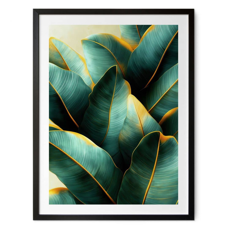 Poster Exotische Bananenblätter - Jaszke - WA473405