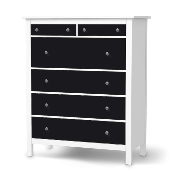 Klebefolie IKEA Hemnes Kommode 6 Schubladen - Schwarz - CR111414