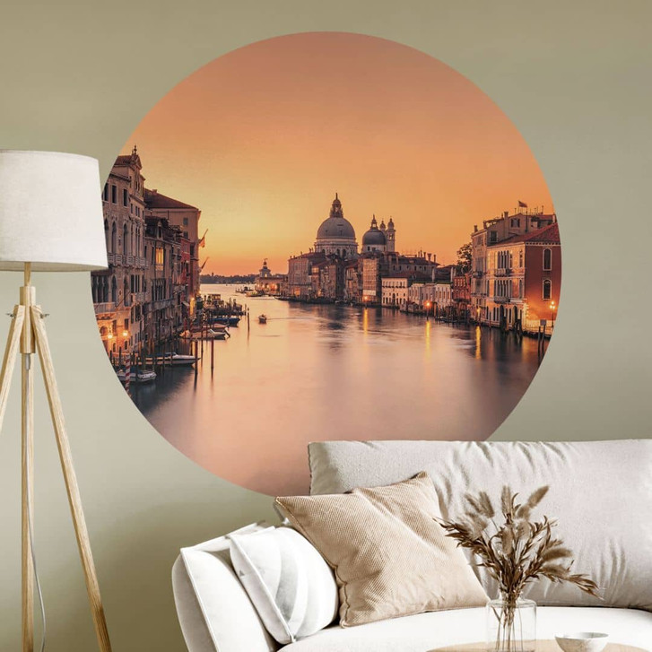 Wandtattoo Sonnenuntergang in Venedig - Zhang - Rund - WA429745